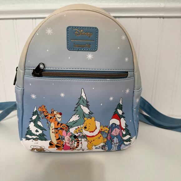 Loungefly Disney Winnie the Pooh Friends Holiday Christmas Winter Mini Backpack main image 7